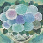 Hydrangeas by Lin Fengmian (1900 to 1991), valued at between HK$1 and HK$1.2 million. Sold for HK$1.18 million (US$137,000 or 105,000 euros) at Tiancheng International’s April 2013 auction. Photo: © Tiancheng International