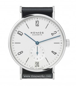 The Nomos Glashütte Tangente Datum won the 2012 Good Design Award presented by the Chicago Athenaeum Museum of Architecture and Design. Photo: © Nomos Glashütte