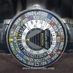 Louis Vuitton’s colourful 41mm diameter Escale Worldtime adds colour to the world of horology, literally. Guess how many colours have been applied? Priced at 50,000 euros / around US$68,000 / CHF61,000 / SGD86,000 (Singapore dollars) / MYR220,000 (Malaysian Ringgit). Photo: © TANG Portfolio. Basel 2014.