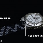 The NATO End Piece 2 or NEP2. Launched in August 2014 and designed by the Watch Advisory Consultant (WAC), every set comes with a pair of NEP2s and includes a WAC modified NATO strap. Each set is priced at SGD150 or around US$120 / 88 euros / CHF107 (Swiss francs) / MYR386 (Malaysian Ringgit). Photo: © WAC