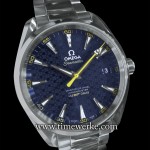 Omega Seamaster Aqua Terra “James Bond”. This is Omega’s commemorative timepiece that ties in with the 24th James Bond movie, Spectre (2015). Introduced in 2015, its 41.5mm diameter case in stainless steel houses the Calibre 8507 automatic movement with Co-Axial Escapement. The dial is inspired by the Bond family’s coat of arms. The tip of the sweep seconds hand also bears the Bond family coat of arms. This Seamaster Aqua Terra “James Bond” is resistant to magnetic fields of 15,000 Gauss. Limited to 15,007 pieces. Priced at SGD9,500 inclusive of tax. Photo: © TANG Portfolio. Elfa / Timmy. BaselWorld 2015.