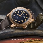 Oris Carl Brashear Limited Edition. Launched in 2016, it features a 42mm diameter case and unidirectional bezel made in bronze. It is powered by the Calibre 733 base Sellita SW200 automatic movement. This Oris Carl Brashear Limited Edition has a domed sapphire crystal and is water-resistant to 100 metres. Limited to 2,000 pieces, its recommended retail price is CHF2,600. Photo: © Oris