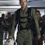 In the movie Independence Day: Resurgence, Liam Hemsworth plays ace space pilot Jake Morrison and he sports a Hamilton Khaki X-Wind automatic chronograph. Photo: courtesy of Hamilton / 20th Century Fox.