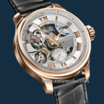 Chopard L.U.C Full Strike in 18K rose gold. Commemorating the 20th anniversary of Chopard Manufacture (2006 to 2016), it features the brand’s in-house Manufacture Calibre L.U.C  08.01-L manual-winding movement that is chronometer-certified and bears the Poinçon de Genève hallmark. Its steel hammers strike on sapphire gongs. Limited to 20 pieces. Photo: © Chopard