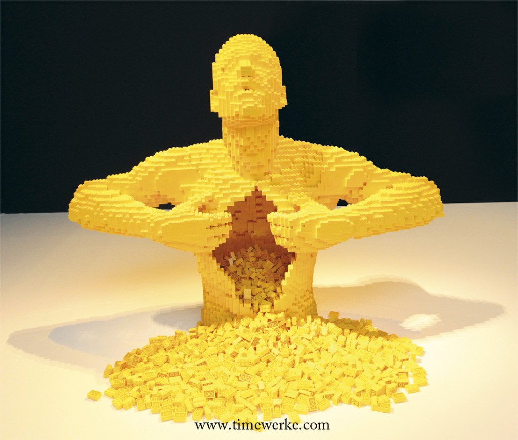 Sawaya’s “Yellow” (2006) sculpture made of 11,014 bricks is an ...